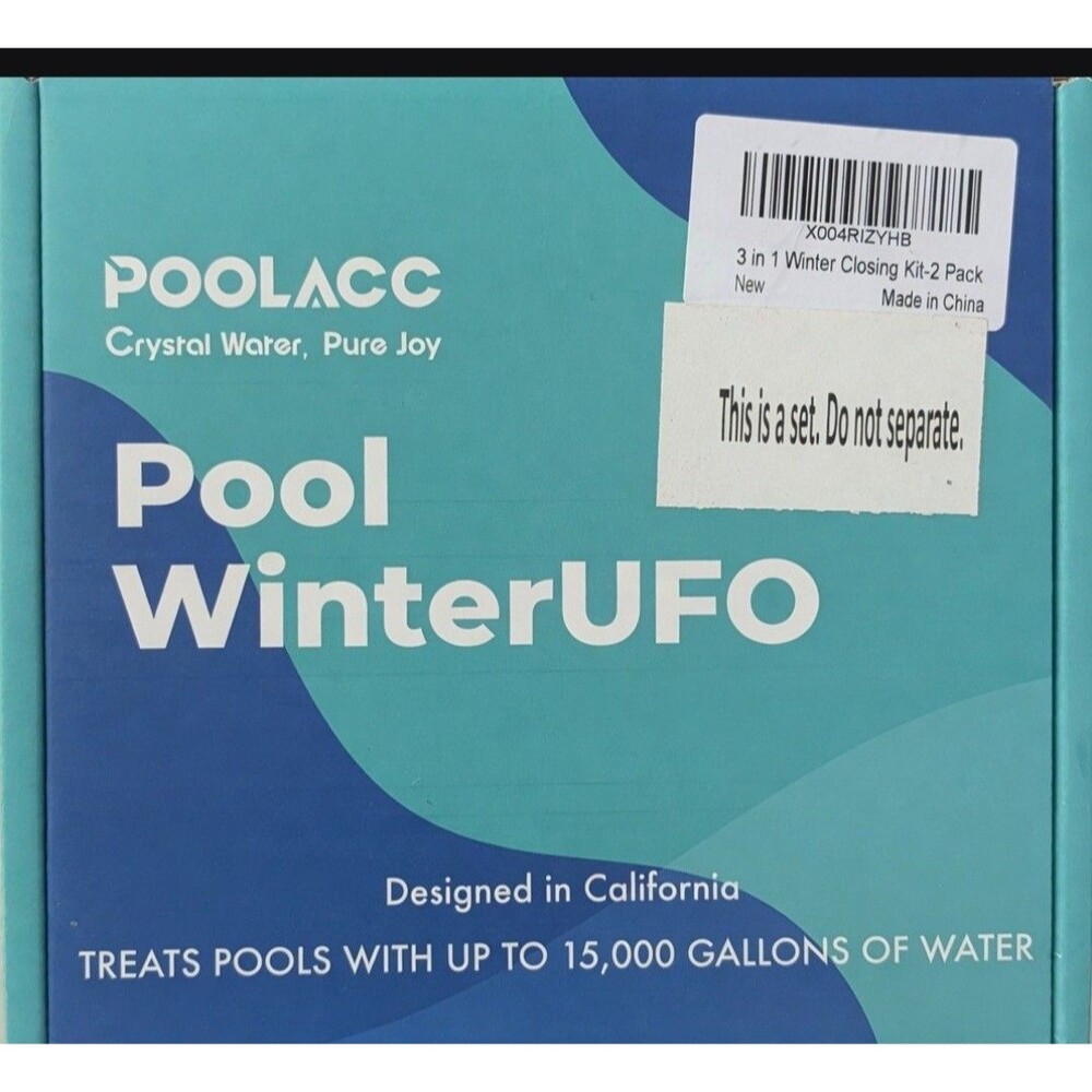 2 Pool UFO Winter Pool Closing Kits for Above-Ground In-Ground Pools 15,000 gal